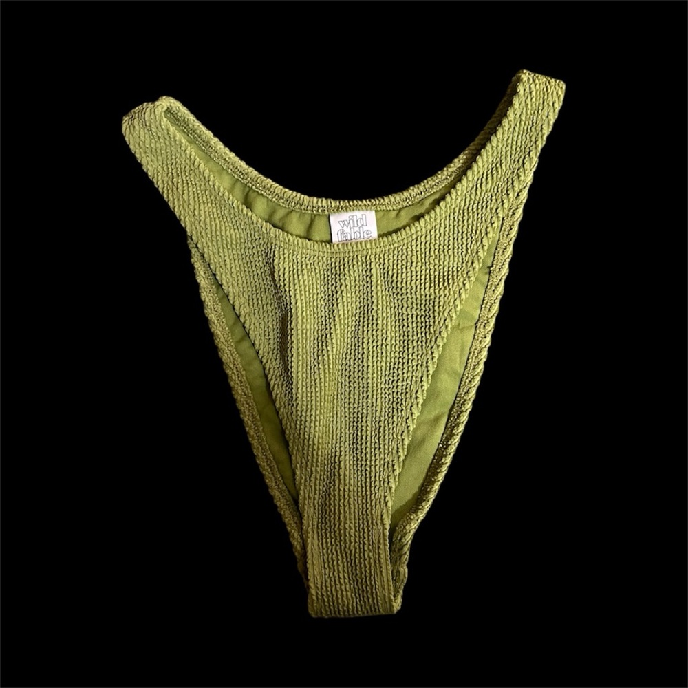 Wild Fable olive Green Textured Swimwear